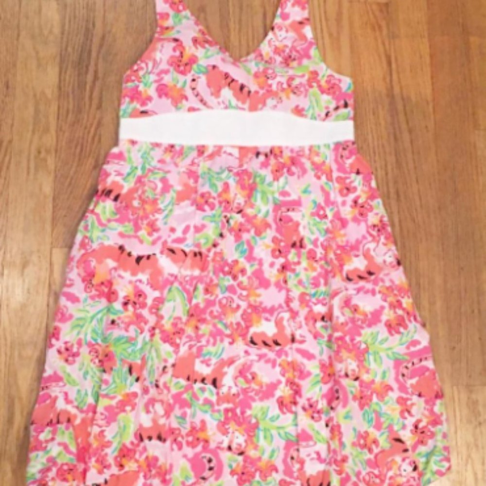 Lilly Pulitzer 10 Sundress dress Bubble Hem Kitty
